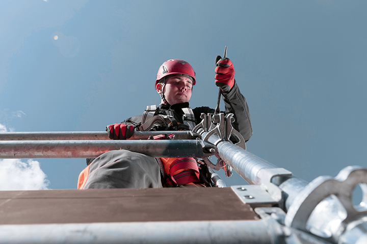 Berufsfeld Gebäudehülle Gerüstbauer/in